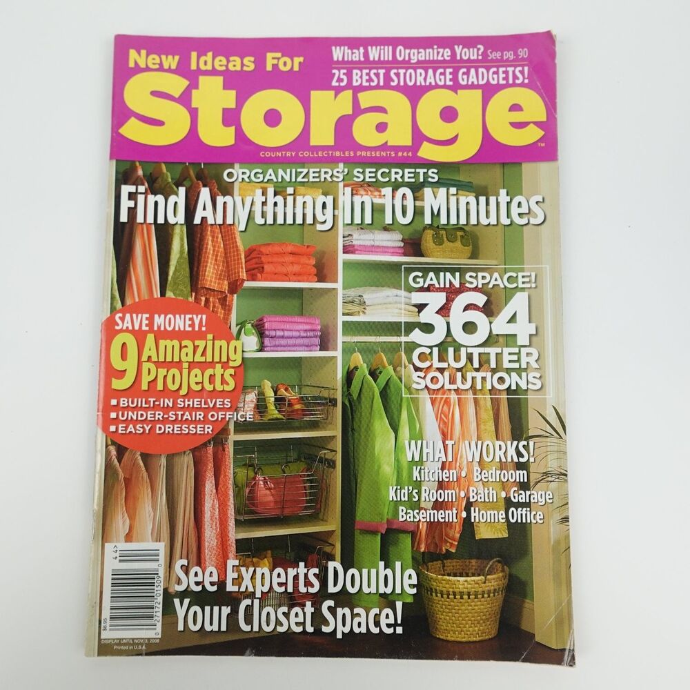 Storage Magazine 2008 Home Organization Declutter Decor